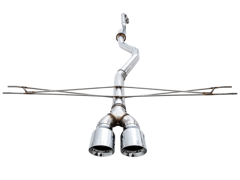 Honda Civic Si Performance Exhaust - AWE Tuning - Cat Back Track Edition - Chrome Silver - `16-`27